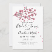 Cherry Blossom Blush Petals Vrijgezellenfeest Kaart (Voorkant)