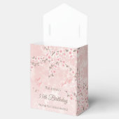 Cherry Blossom Blush Pink Birthday Favor Box Bedankdoosjes (Geopend)