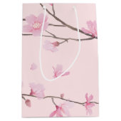 Cherry Blossom - Blush Pink Medium Gift Bag Cadeauzakje (Voorkant)