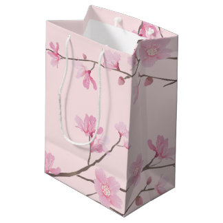 Cherry Blossom - Blush Pink Medium Gift Bag Medium Cadeauzakje