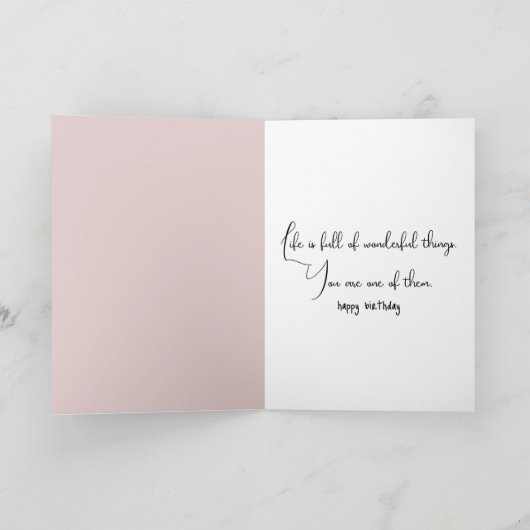 Cherry Blossom Boeket Kaart (Binnen)