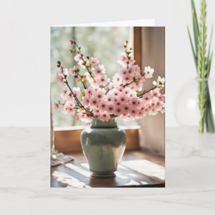 Cherry Blossom Boeket Kaart