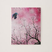 Cherry Blossom bomen & Hummingbird Puzzle Legpuzzel (Verticaal)