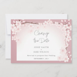 Cherry Blossom  Border Wijzig de datumkaart Save The Date