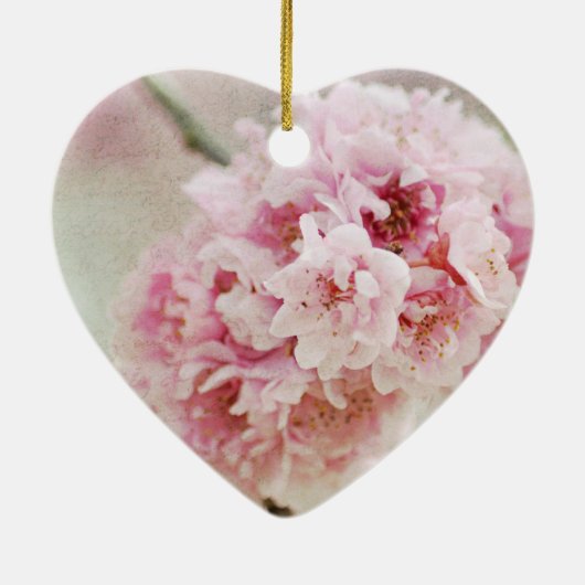 Cherry Blossom Botanical Keramisch Ornament (Achterkant)