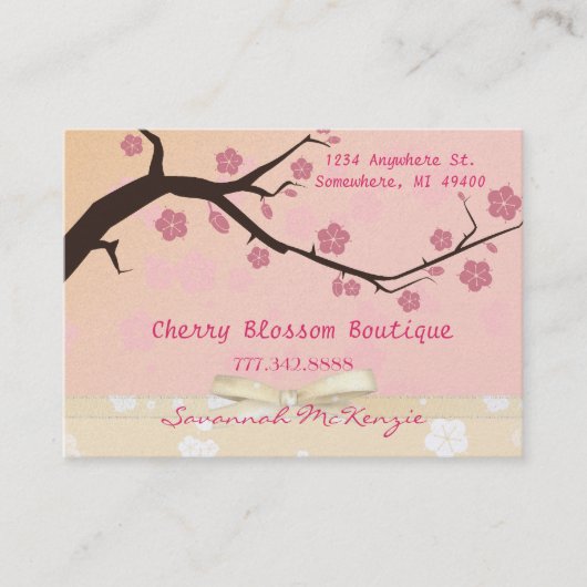 Cherry Blossom Boutique Visitekaartjes (Voorkant)