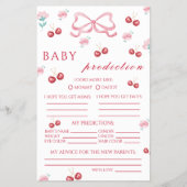 Cherry Blossom Bow Baby Voorspellingen & Wensen Flyer (Voorkant)