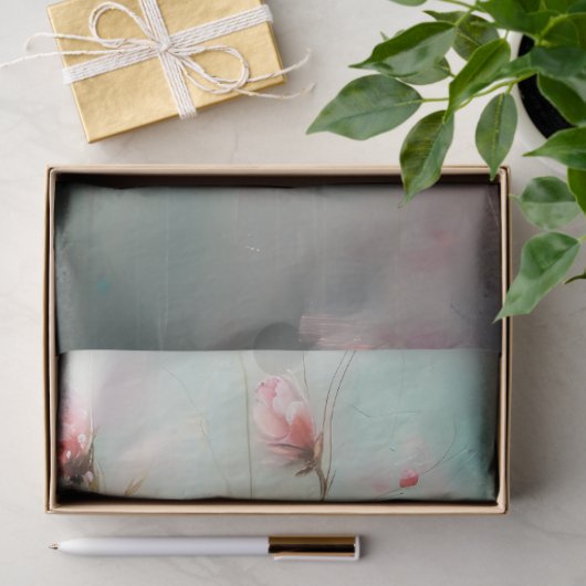 Cherry Blossom Branch, Abstract Realisme Tissuepapier (Geschenk)