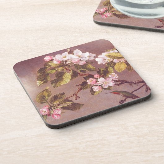 Cherry Blossom Branch Bier Onderzetter (Linkerzijde)