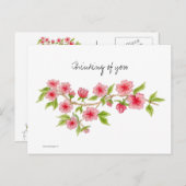 Cherry Blossom branch Briefkaart (Voorkant / Achterkant)