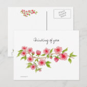 Cherry Blossom Branch Briefkaart (Voorkant / Achterkant)