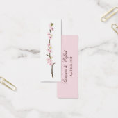 Cherry Blossom Branch Favor Label (wit) Mini Visitekaartjes (Kantoor)