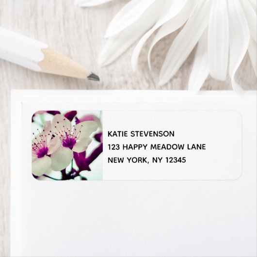 Cherry Blossom Branch  Floral Design Etiket (Insitu)