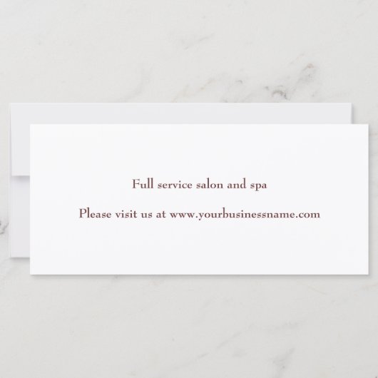 Cherry Blossom Branch, Lila Cadeaucertificaat (Achterkant)