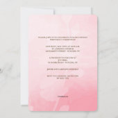 Cherry Blossom Branch Photo Invitation Kaart (Achterkant)