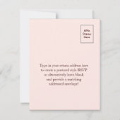 Cherry Blossom Branch RSVP (wit) (Achterkant)