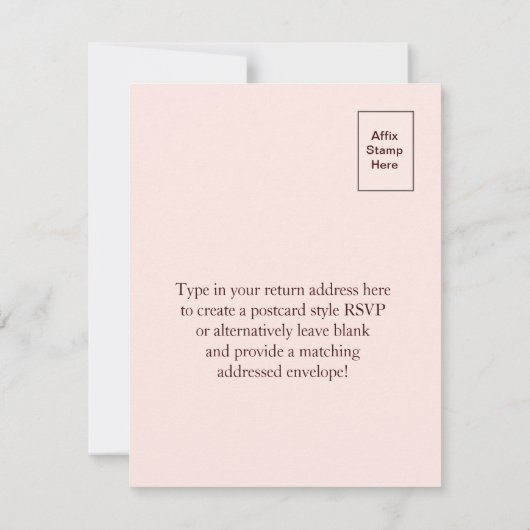 Cherry Blossom Branch RSVP (wit) (Achterkant)