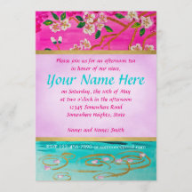 Cherry Blossom Branch Sakura Water Ripple Painting