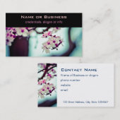 Cherry Blossom Branch Visitekaartje (Voorkant / Achterkant)