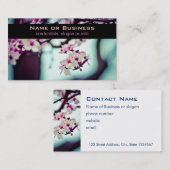 Cherry Blossom Branch Visitekaartje (Voorkant / Achterkant)