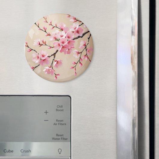 Cherry Blossom Branches Art – Elegant Pink Sakura  Magneet (Insitu (Koelkast))