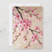 Cherry Blossom Branches Art – Elegante roze Sakura Kaart (Voorkant)