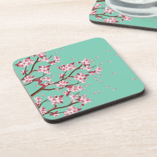 Cherry Blossom Branches Bier Onderzetter (Linkerzijde)