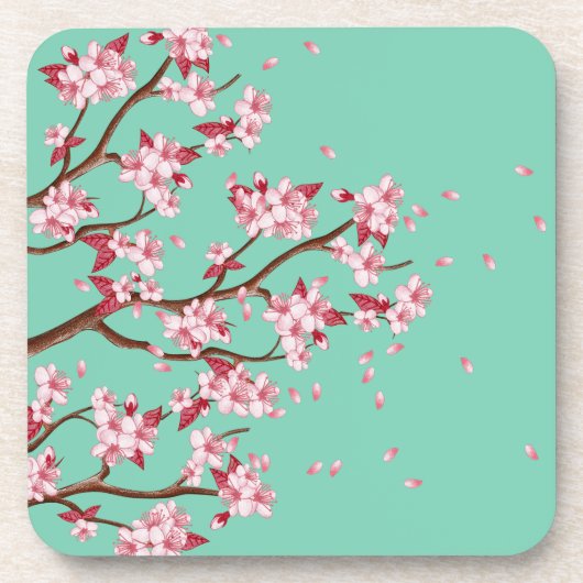 Cherry Blossom Branches Bier Onderzetter (Voorkant)