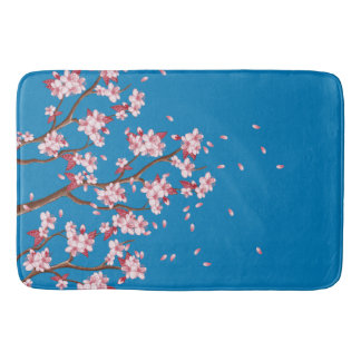 Cherry Blossom Branches Custom Bath Mat