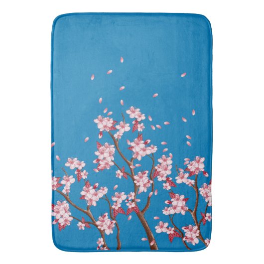Cherry Blossom Branches Custom Bath Mat (Voorkant Verticaal)