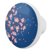 Cherry Blossom Branches Custom Ceramic Knob Keramische Knop (Rechts)