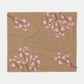 Cherry Blossom Branches Custom Fleece Blanket Deken (Voorkant (Horizontaal))