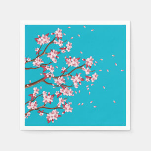 Cherry Blossom Branches Custom Papieren servetten
