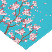 Cherry Blossom Branches Custom Table Runner Korte Tafelloper (Hoek)