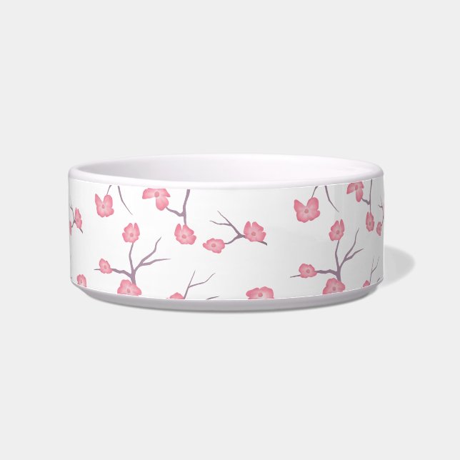 Cherry Blossom Branches Pet Bowl Voerbakje (Rechts)