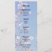 Cherry Blossom Branches Wedding Menu (Voorkant)