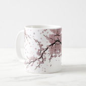 Cherry Blossom Breeze – Elegante Floral Classic Mo Koffiemok (Voorkant links)