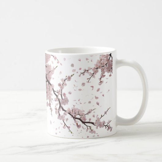 Cherry Blossom Breeze – Elegante Floral Classic Mo Koffiemok (Rechts)