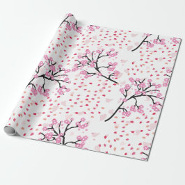 Cherry Blossom Breeze Wrapping Paper Cadeaupapier