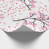 Cherry Blossom Breeze Wrapping Paper Cadeaupapier (Hoek)