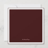 Cherry Blossom Bridal Shower Invitation PInk Brown Kaart (Achterkant)