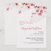 Cherry Blossom Bridal Shower Kaart (Voorkant / Achterkant)