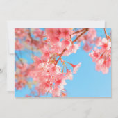 Cherry Blossom Bridal Shower Uitnodiging (Achterkant)