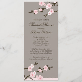 Cherry Blossom Bridal Shower Uitnodiging