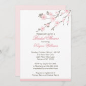 Cherry Blossom Bridal Shower Uitnodiging (Voorkant / Achterkant)