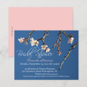 Cherry Blossom Bridal Shower Uitnodiging (Voorkant / Achterkant)