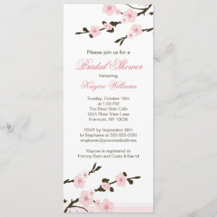 Cherry Blossom Bridal Shower Uitnodiging