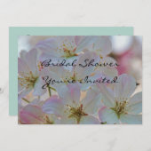 Cherry Blossom Bridal Shower Uitnodiging (Voorkant / Achterkant)