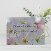 Cherry Blossom Bridal Shower Uitnodiging (Staand voorkant)