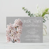 Cherry Blossom Bridal Shower-uitnodigingen Kaart (Staand voorkant)